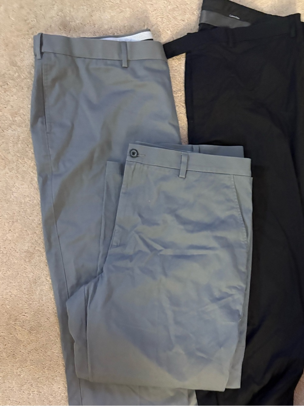 VGC- 42-waist-4 PAIR Calvin Klein & Croft & Barrow Men's Dress Pants -